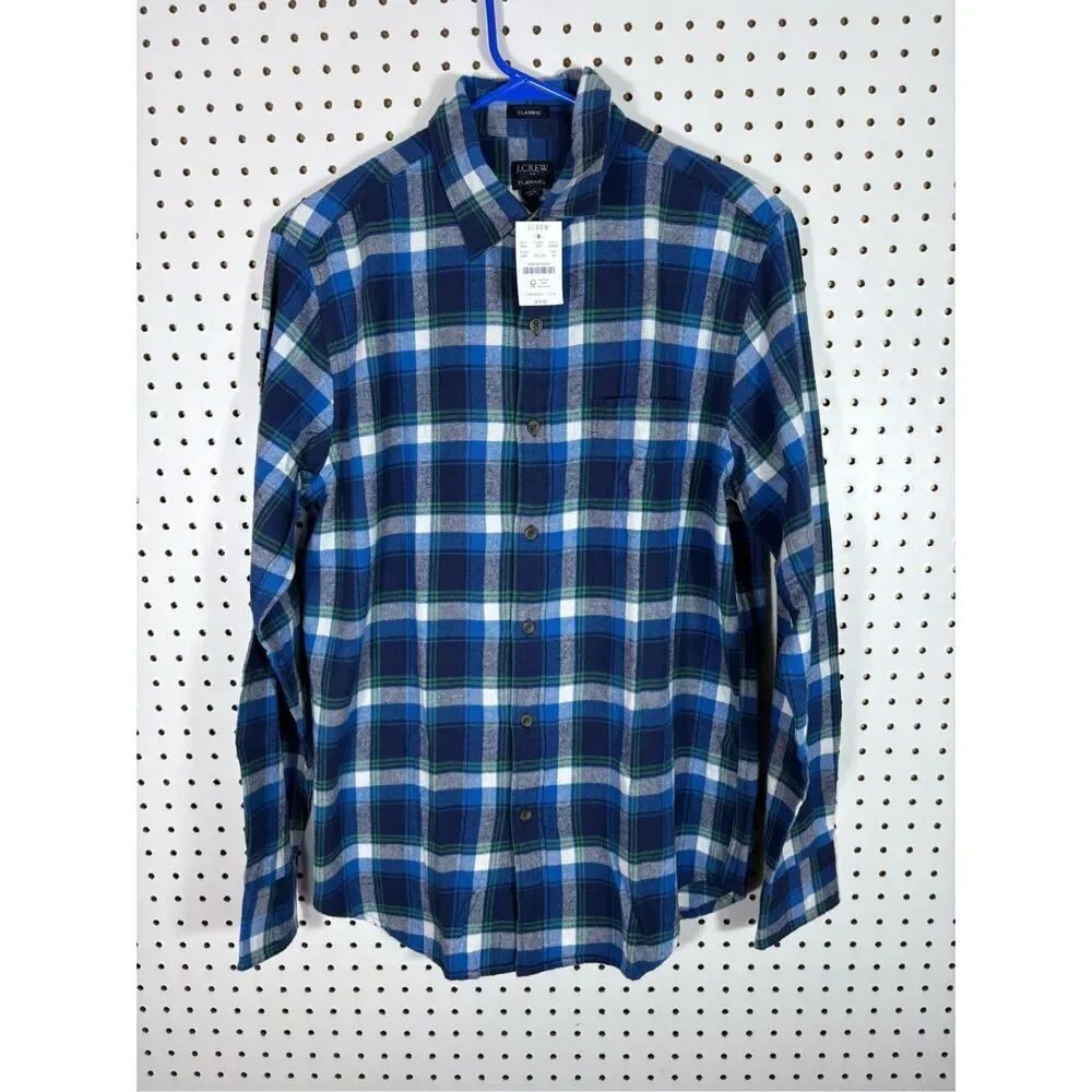 J.Crew button down flannel shirt size M